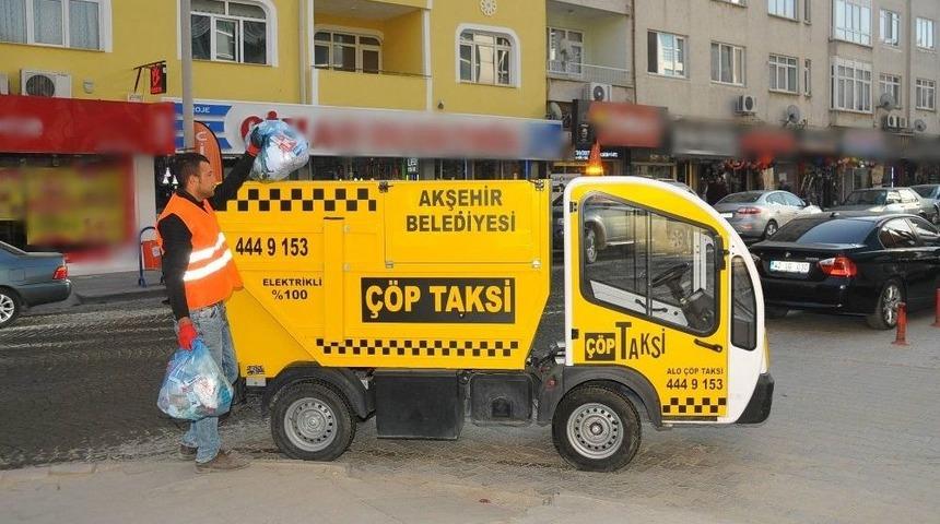 Akşehir&rsquo;de &ldquo;&ccedil;&ouml;p Taksi&rdquo; Hizmeti