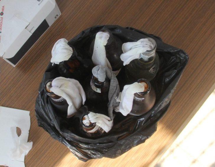 Okul Bahçesinde Öğrenciler 7 Molotof Buldu G4