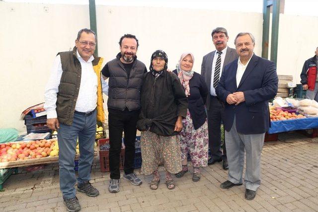 Başkan Uysal, Aktaş’la Pazaryeri Esnafını Ziyaret Etti 1