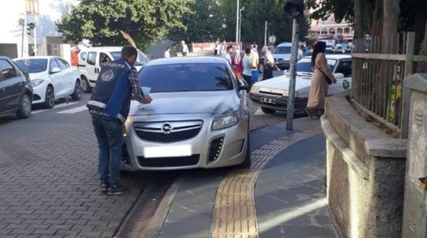 Kaldırım İşgal Eden 356 Araca Cezai İşlem Uygulandı