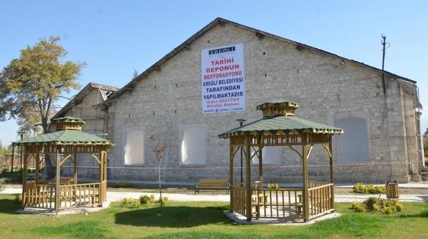 Ereğli&rsquo;de Tarihi Depo G&uuml;ny&uuml;z&uuml;ne &Ccedil;ıkıyor