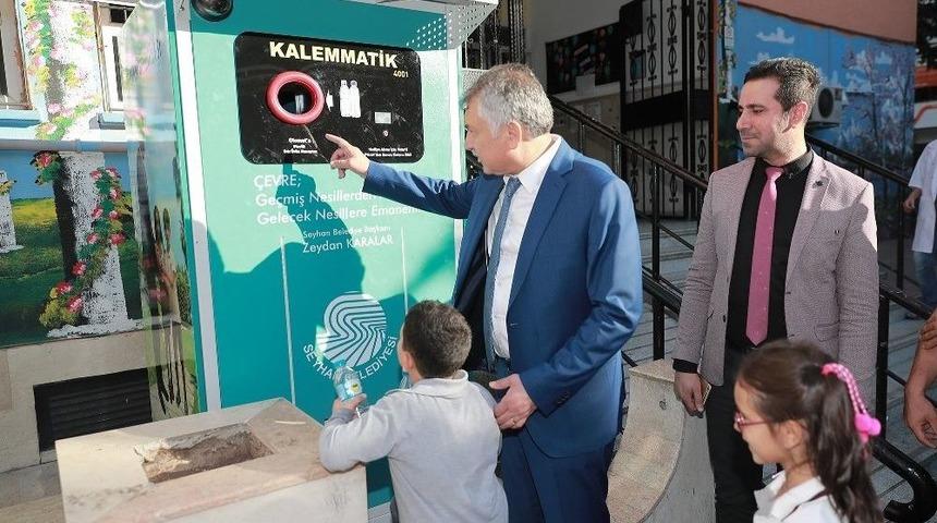 "kalemmatik" 2 Pet Şişeye 1 Kalem Veriyor