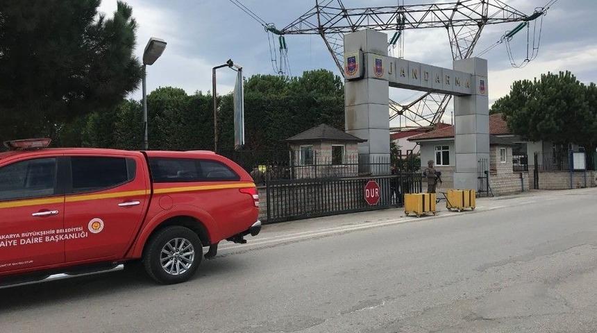 Jandarma Kul&uuml;besindeki Yangın Korkuttu