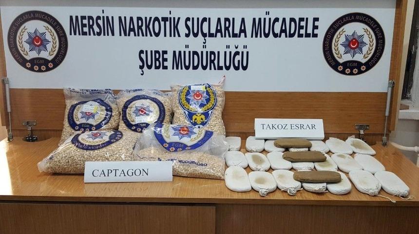 Mersin&rsquo;de 117 Bin 200 Adet Uyuşturucu Hap Ele Ge&ccedil;irildi