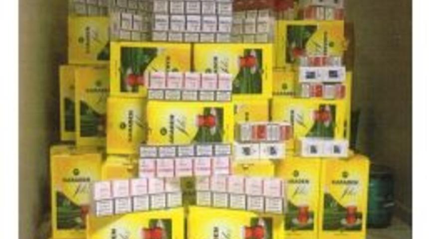 &Ccedil;ay Kutularına Gizlenmiş Ka&ccedil;ak Sigaralar Ele Ge&ccedil;irildi