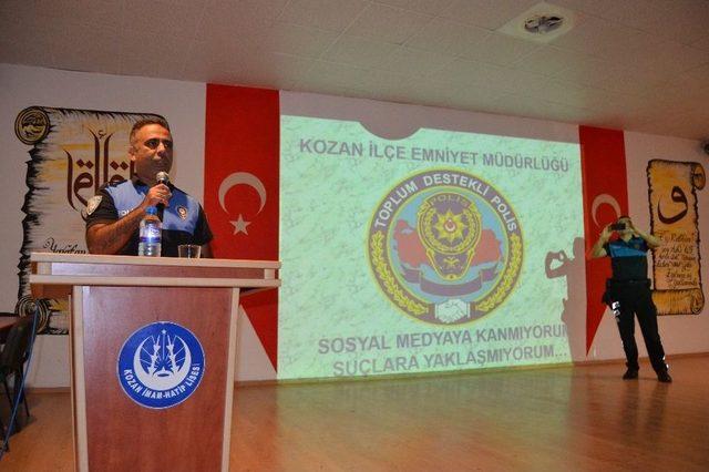 Kozan’da “sosyal Medyaya Kanmıyorum, Suçlara Yaklaşmıyorum” Projesi