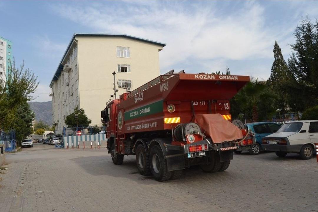 Kozan İl&ccedil;e Emniyet M&uuml;d&uuml;rl&uuml;ğ&uuml; Binasında Yangın