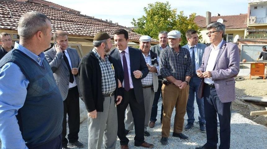 Başkan Bakıcı Manişar Osmangazi Camii İnşaatını İnceledi