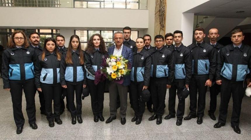 Başkan K&ouml;şker, Yeni Zabıtalarla Bir Araya Geldi