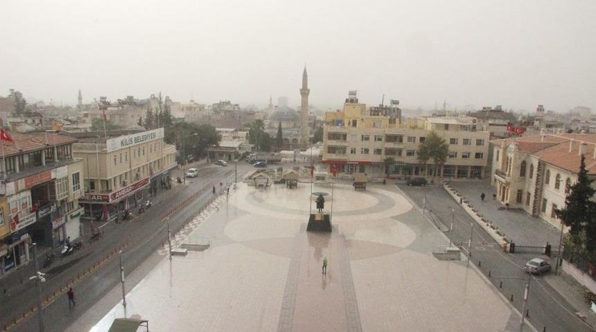 Suriye Üzerinden Gelen Kum Ve Toz Fırtınası Kilis’te Etkili Oldu