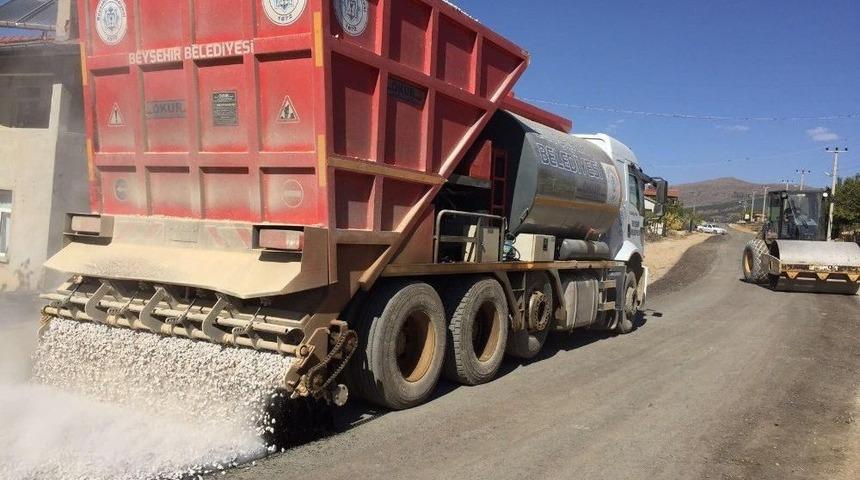 Beyşehir&rsquo;de Asfalt &Ccedil;alışmasında Rekor