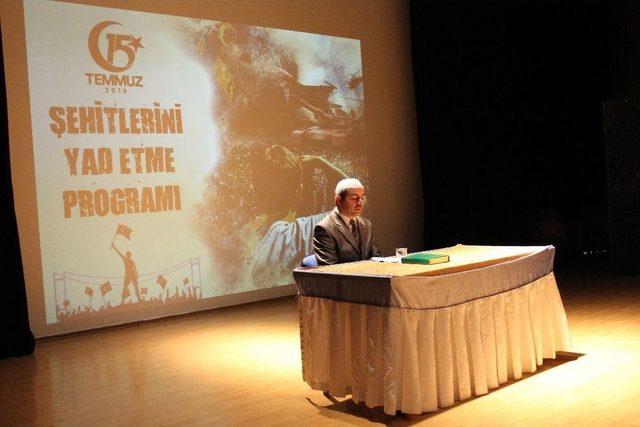 İhlas Eğitim Kurumları “15 Temmuz Şehitlerini Yâd Etme” Programı Düzenlendi