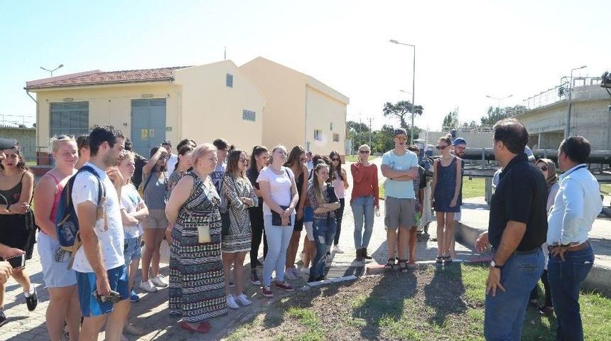 Avrupalı &Ouml;ğrenciler Erdemli Atıksu Arıtma Tesisini Gezdi