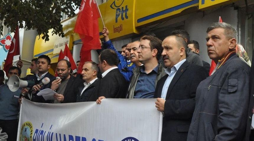 Ptt G&ouml;revlisine Saldırıya Kınama