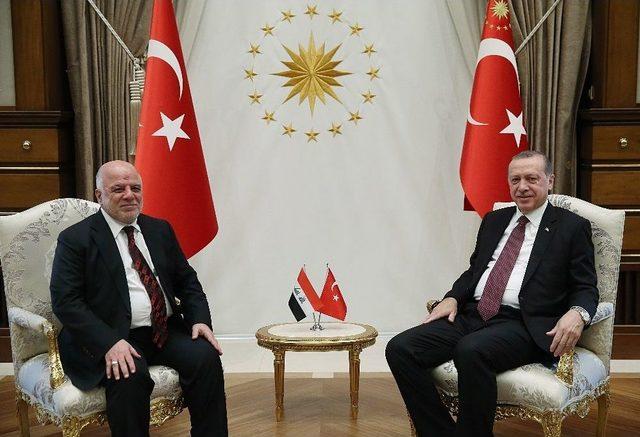 Cumhurbaşkanı Erdoğan, Irak Başbakanı İbadi’yi Kabul Etti