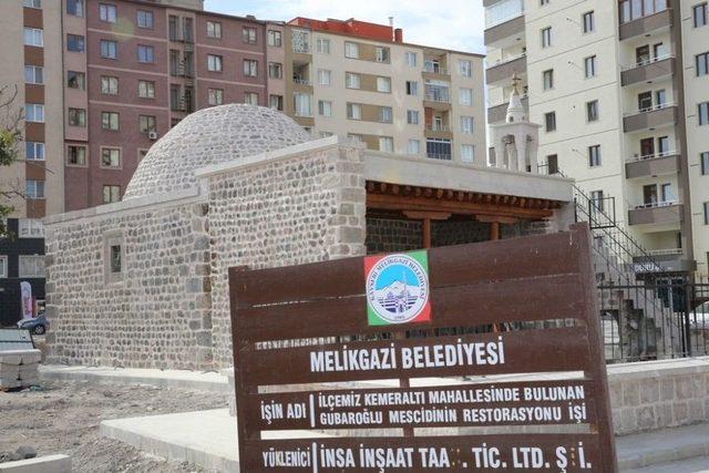 Gubaroğlu Mescidi’nin Onarımı Melikgazi Belediyesince Yapıldı