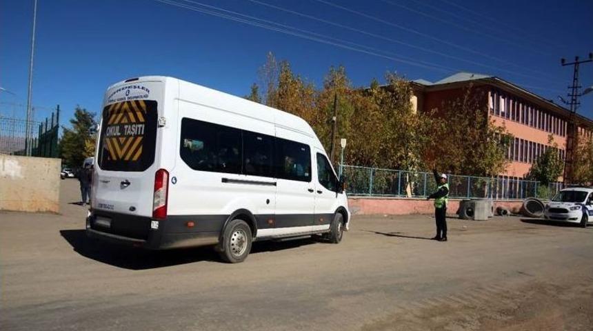 Muş’ta Okul Servislerine Denetim