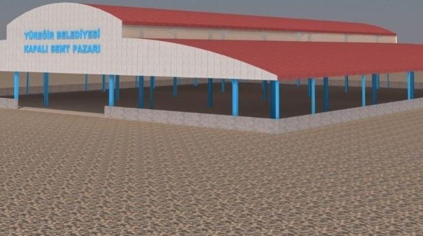 Y&uuml;reğir&rsquo;e &Uuml;&ccedil;&uuml;nc&uuml; Kapalı Semt Pazarı