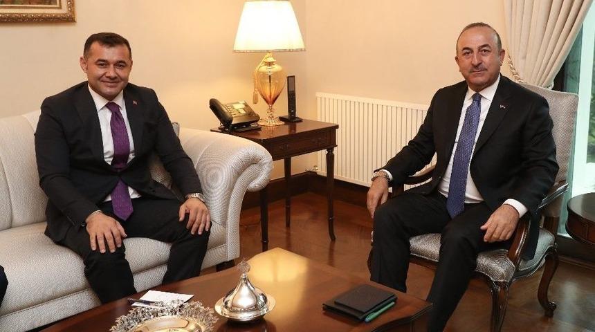 Y&uuml;cel, Bah&ccedil;eli Ve &Ccedil;avuşoğlu İle G&ouml;r&uuml;şt&uuml;