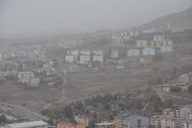 Suriye Üzerinden Gelen Toz Fırtınası Giresun Şebinkarahisar’ı Da Etkisi Altına Aldı