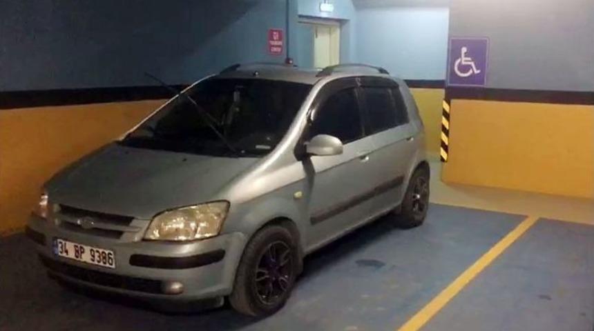 (&ouml;zel Haber) Engelli Otoparkına Park Eden Engelsizlere Tepki