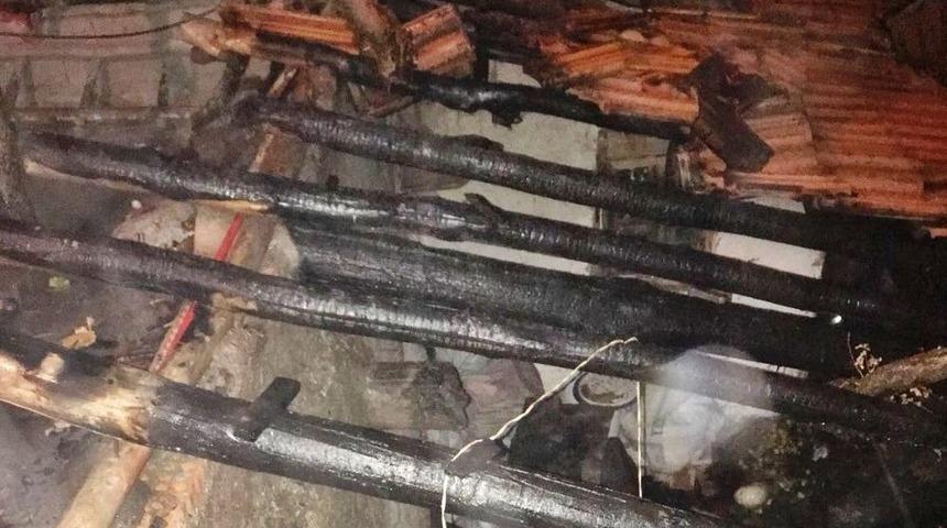 Sungurlu’da Tandırlık Yangını