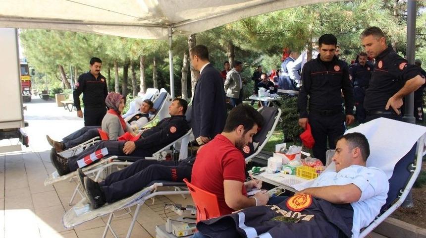 Mardin İtfaiyesinden Kan Bağışı