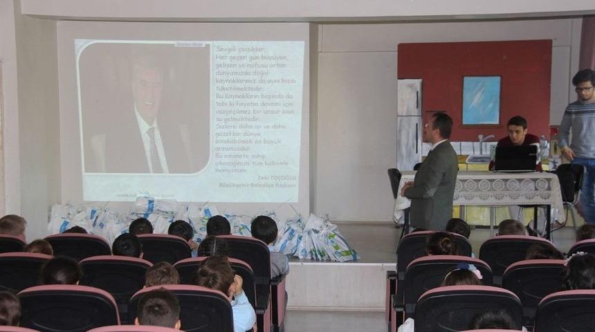 Minik &Ouml;ğrenciler Su Tasarrufu Konusunda Bilin&ccedil;leniyor