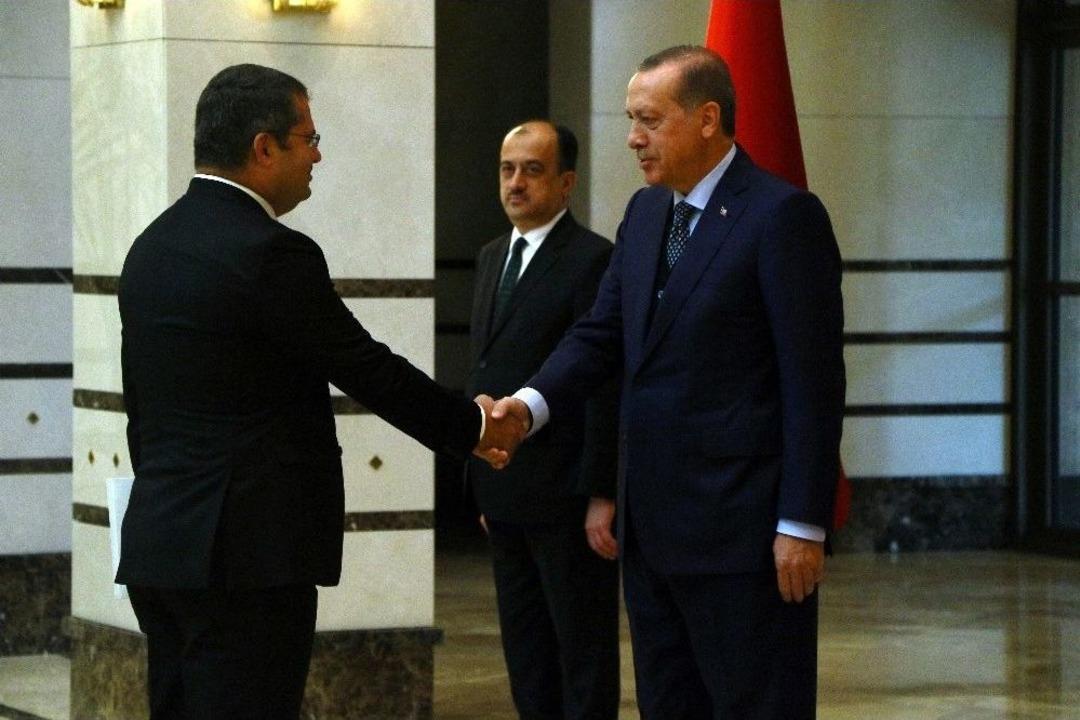 Cumhurbaşkanı Erdoğan, Azerbaycan B&uuml;y&uuml;kel&ccedil;isi İbrahim&rsquo;i Kabul Etti