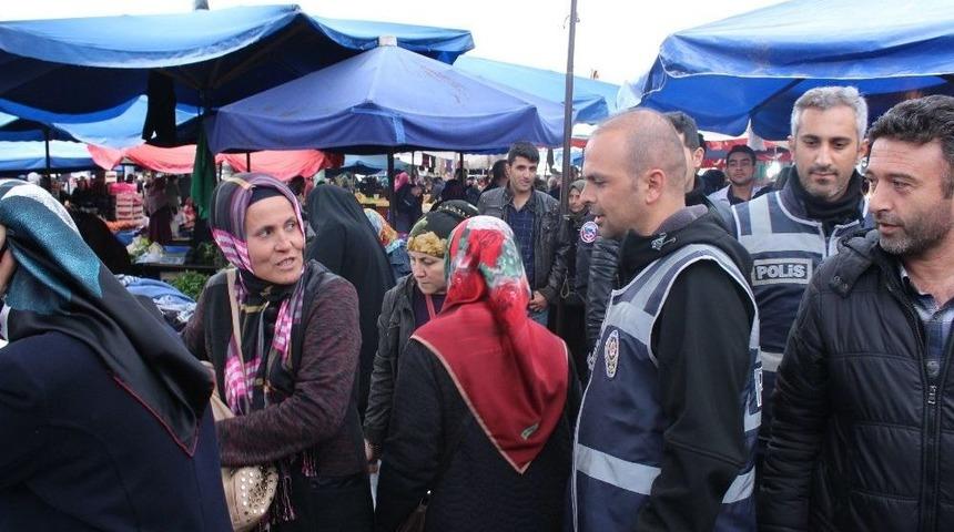 Kocaeli&rsquo;de Polis Ekiplerinden &ldquo;huzurlu Pazar&rdquo; Uygulaması