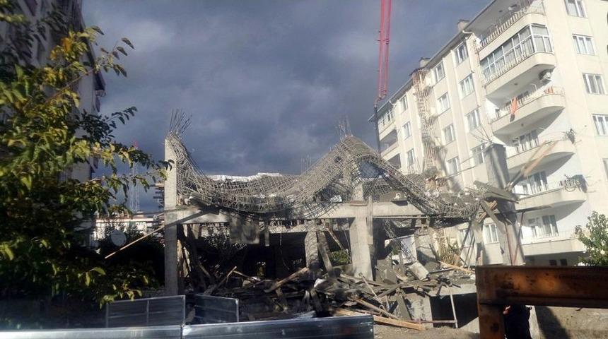 Tosya&rsquo;da İnşaatta G&ouml;&ccedil;&uuml;k: 1 Yaralı