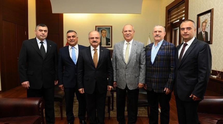 Vali &Ccedil;akacak, Eskişehir Ticaret Borsası Heyetini Kabul Etti