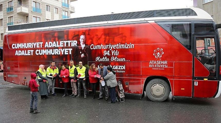 Ataşehirliler Cumhuriyet İ&ccedil;in Y&uuml;r&uuml;yecek