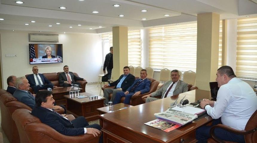 Muhtarlar Derneği Başkanlarından Başkan Tekin&rsquo;e Ziyaret