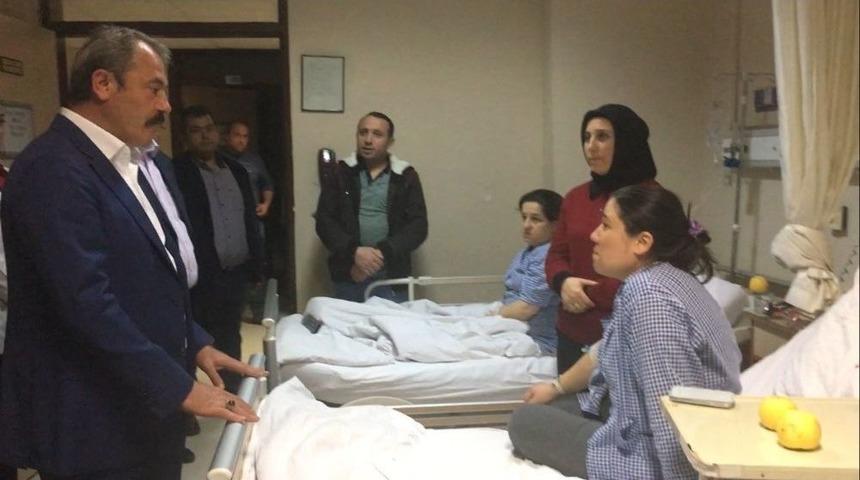 Milletvekili Şahin Tin&rsquo;den Zehirlenen İş&ccedil;ilere Ziyaret