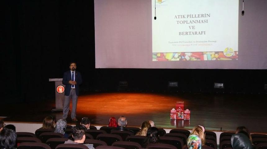 &Ouml;ğretmenlere Atık Pil Eğitimi