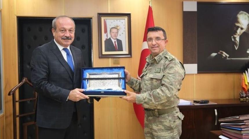 Tekirdağ Garnizon Komutanından İl Emniyet M&uuml;d&uuml;rl&uuml;ğ&uuml;ne Veda Ziyareti