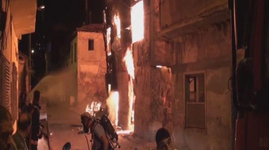 Ahşap Evde &Ccedil;ıkan Yangın Korkuttu