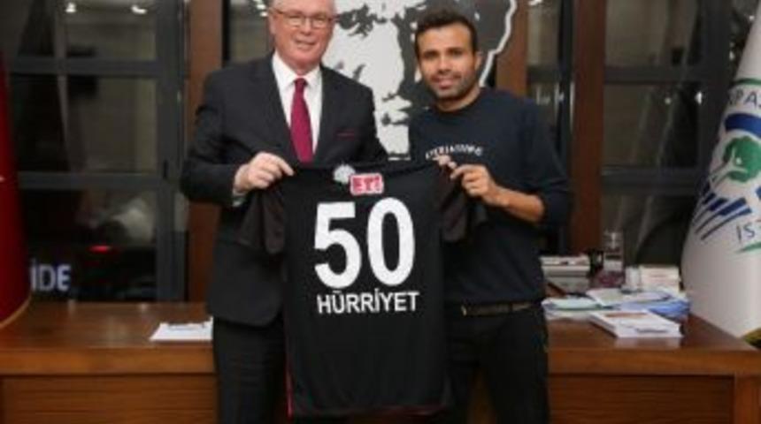 H&uuml;rriyet G&uuml;cer&rsquo;den Başkan Kurt&rsquo;a Ziyaret