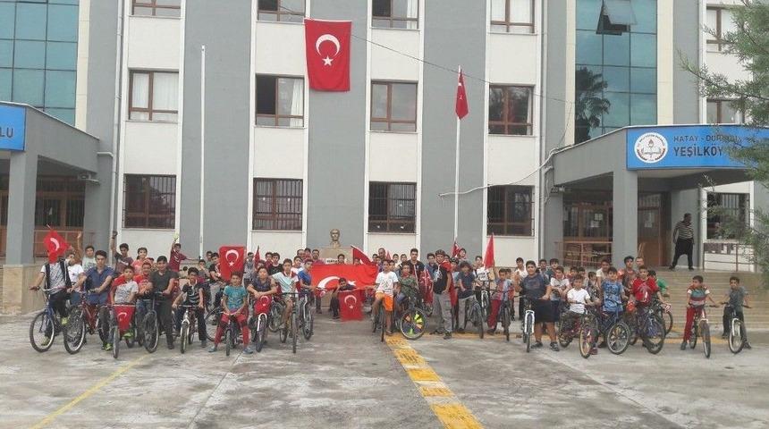 D&ouml;rtyol&rsquo;da İzci &Ouml;ğrencilerden Cumhuriyet Bayramı Bisiklet Turu