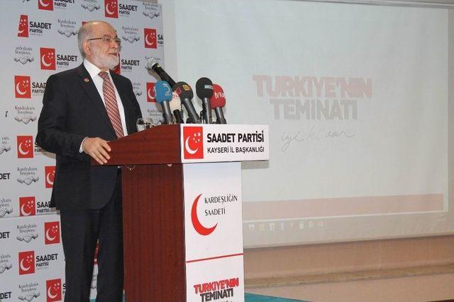 Saadet Partisi Genel Başkanı Temel Karamollaoğlu: