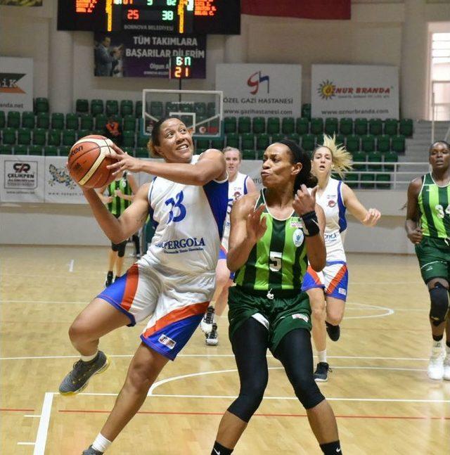 Bilyoner.com Kadınlar Basketbol Ligi: Bornova Beckerspor: 54 - Ogm Orman Gençlik: 70