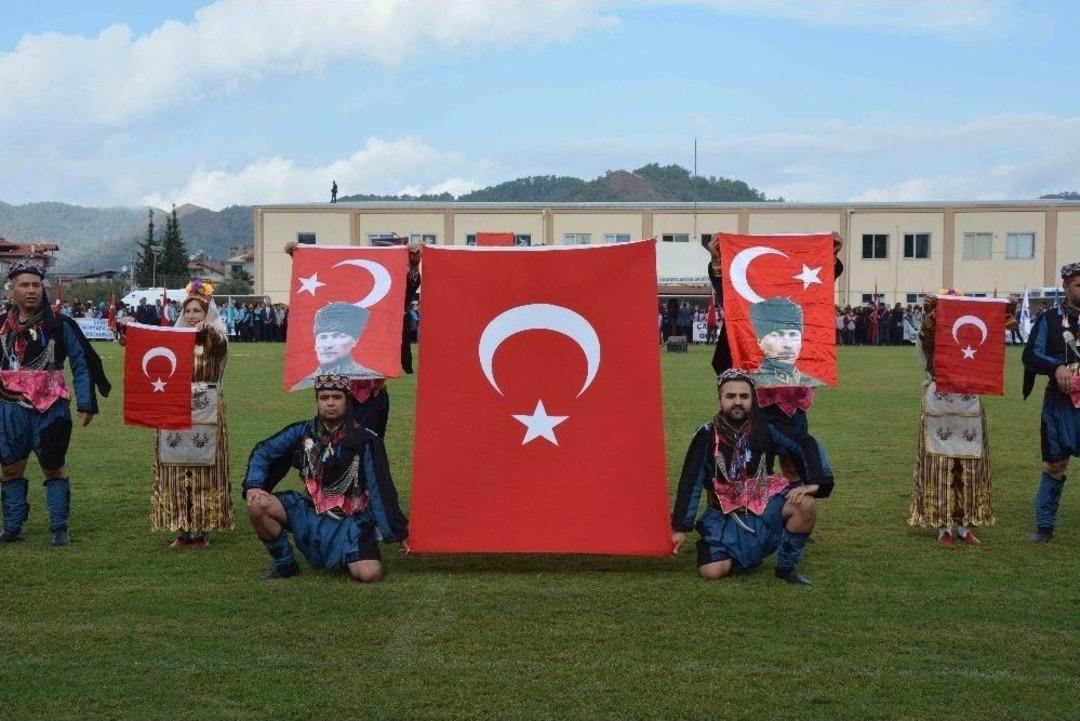 Ortaca&rsquo;da Cumhuriyet Bayramı Coşkuyla Kutlandı