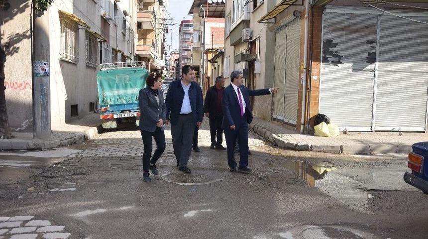 Nazilli&rsquo;de Yol &Ccedil;alışmaları Devam Ediyor