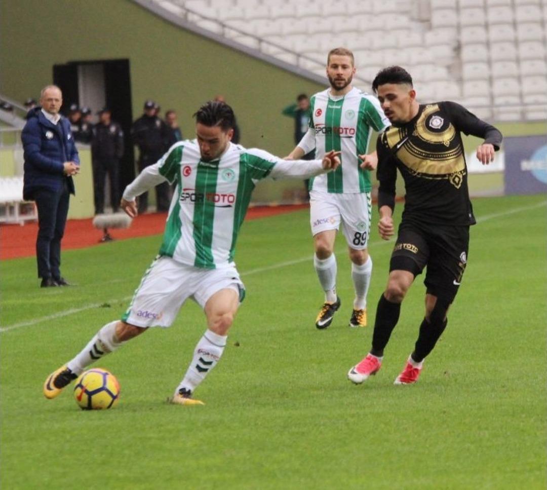 S&uuml;per Lig: Atiker Konyaspor: - Osmanlıspor: (ilk Yarı)