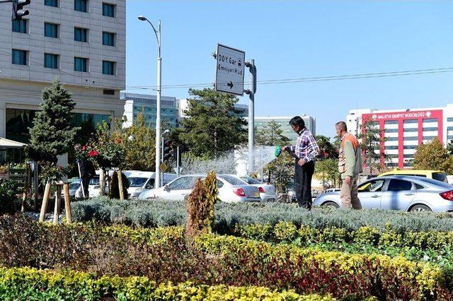 Malatya’nın Kavşakları Renkleniyor