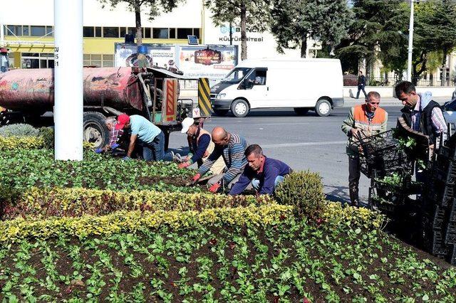 Malatya’nın Kavşakları Renkleniyor