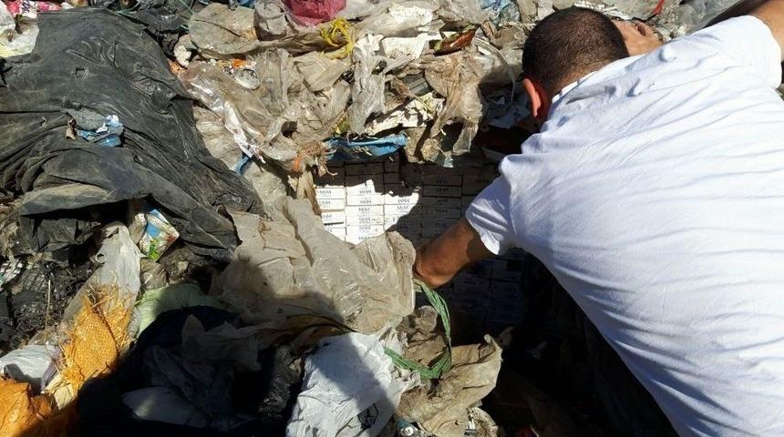 Hurda Naylonların Altından 66 Bin Paket Ka&ccedil;ak Sigara &Ccedil;ıktı