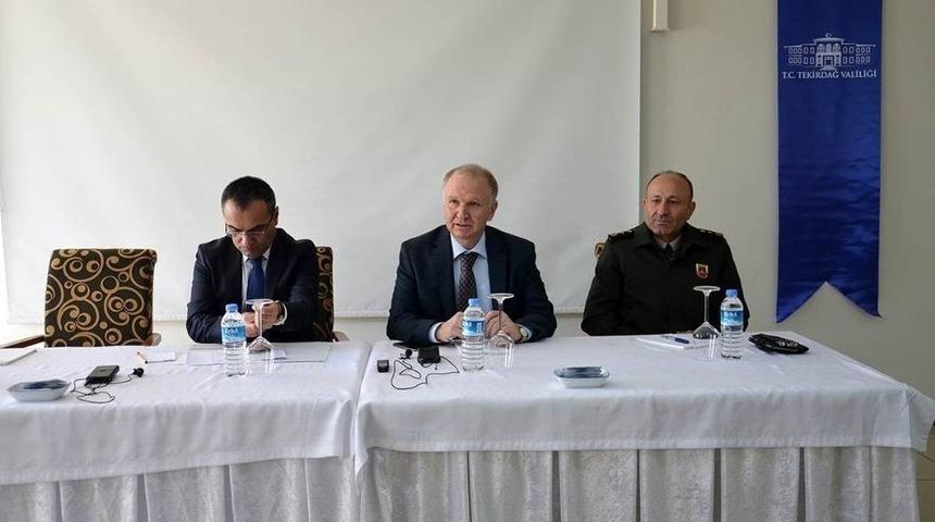 Vali Ceylan S&uuml;leymanpaşa Muhtarlarıyla Bir Araya Geldi