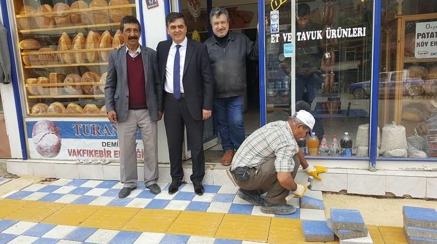 Pazaryeri&rsquo;nde Kaldırım &Ccedil;alışmaları Devam Ediyor